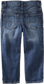 img 2 attached to 👖 Boys' Clothing: Natural Indigo Straight Jeans for Toddlers