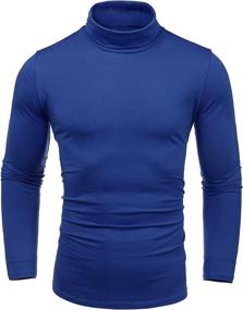 img 4 attached to Amussiar Turtleneck Sleeve T Shirts Pullover Sports & Fitness in Cycling