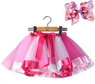 🌈 bingoshine layered ballet rainbow colorful girls' clothing: sprinkle joy into their wardrobe logo