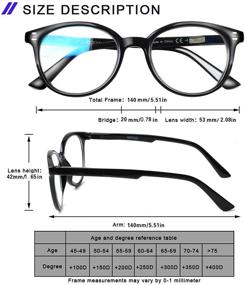 img 1 attached to 👓 Enhance Your Visual Comfort and Protect Your Eyes with SIGVAN Progressive Multifocus Reading Glasses: Blue Light Blocking Computer Eyeglasses for Women and Men with Spring Hinge Readers