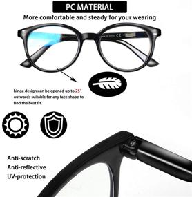 img 3 attached to 👓 Enhance Your Visual Comfort and Protect Your Eyes with SIGVAN Progressive Multifocus Reading Glasses: Blue Light Blocking Computer Eyeglasses for Women and Men with Spring Hinge Readers