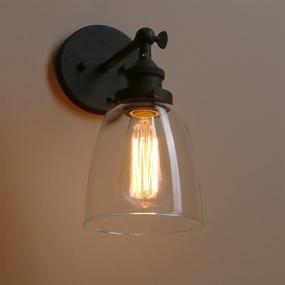 img 1 attached to Pathson Vintage Wall Sconce With Clear Glass Shade