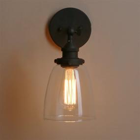 img 2 attached to Pathson Vintage Wall Sconce With Clear Glass Shade