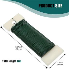 img 2 attached to 🎨 Enhance Your Crafts: 6 Rolls of 112 Yards Floral Flexible Paddle Wire for Floral Arrangements, Crafts, and Holiday Decorations in Green, Red, Silver, Gold, Black, and Rose Gold