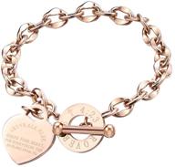 ffjgo christian religious stainless proverbs girls' jewelry for bracelets logo