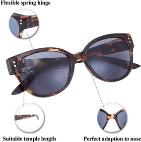 img 3 attached to UV400 Protection Bifocal Reading Sunglasses for Women - Comfortable and Stylish Tortoise Readers +2.50