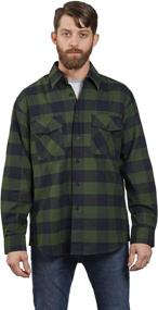 img 4 attached to YAGO Sleeve Flannel Button XXX Large Outdoor Recreation