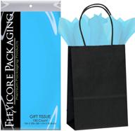 flexicore packaging® black kraft tissue logo