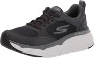 skechers mens road running black men's shoes logo