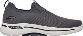 img 1 attached to 👟 Men's Charcoal Skechers Fit StretchFit Athletic Walking Shoes