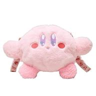 adorable pink plush kirby cartoon cosmetic bag – multifunctional makeup organizer handbag (shoulder bag) logo