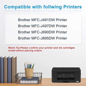 img 3 attached to Miss Deer LC3013 Compatible Ink Cartridge 9-Pack - High Yield Replacement for Brother LC3013 LC3011 with 3 Black, 2 Cyan, 2 Magenta, 2 Yellow - Suitable for MFC-J491DW, MFC-J895DW, MFC-J690DW, MFC-J497DW Printer