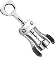 🍷 x-chef luxury silver wing corkscrew: effortlessly open wine bottles with this easy-to-use wine opener for enthusiasts, waiters, and bartenders логотип