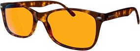 img 3 attached to 🕶️ Swanwick Classic Night Swannies - Tortoise Shell Premium Blue Light Blocking Glasses with Orange Tint - Small Size - Ultimate Sleep Support against Gaming PC and Smartphone Glare