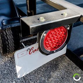 img 3 attached to 🚚 ONLINE LED STORE: Heavy-Duty L Shaped 4" Round Tail Light Mounting Bracket for Truck, Trailer, and RV - Ultra Sturdy Steel Construction, Versatile and Easy Installation