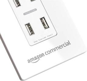 img 1 attached to AmazonCommercial White 6 Pack Wall Charger: Reliable Charging Solution for Multiple Devices