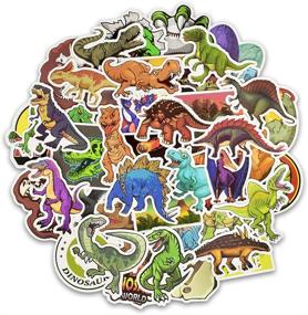 img 3 attached to Honch Dinosaur Stickers Suitcase Luggage