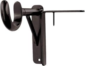 img 4 attached to Easy Install No Drill Curtain Rod Brackets - Set of 2 by Spark Innovators: As Seen on TV