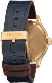 img 2 attached to ⌚ Наручные часы NIXON Patrol Leather A1243-100m водонепроницаемые мужские классические аналоговые часы (42 мм циферблат, 21 мм браслет)