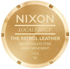 img 1 attached to ⌚ Наручные часы NIXON Patrol Leather A1243-100m водонепроницаемые мужские классические аналоговые часы (42 мм циферблат, 21 мм браслет)