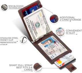 img 1 attached to 🔒 Ultimate Protection: Genuine Leather Minimalist Wallets, for Enhanced Security