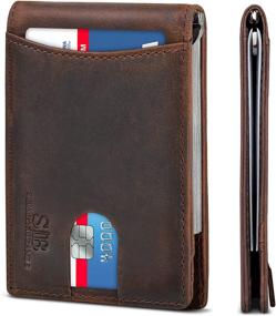 img 4 attached to 🔒 Ultimate Protection: Genuine Leather Minimalist Wallets, for Enhanced Security