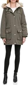 img 4 attached to DKNY Womens Micro Parka Olive