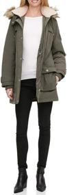 img 2 attached to DKNY Womens Micro Parka Olive