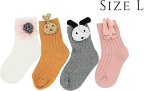 img 2 attached to Носки для девочек 3D Animals Socks Comfortable