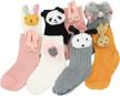 girls 3d animals socks comfortable logo