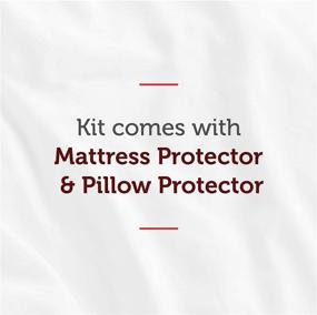 img 3 attached to 🌬️ Aller-Ease Allergy Protection Bed Kit: Twin XL Size, White 2 Count - Ultimate Relief for Allergy Sufferers