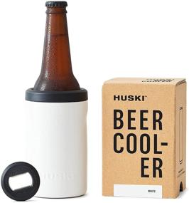 img 4 attached to 🍺 Huski Beer Cooler 2.0: Triple Insulated Stainless Steel Can and Bottle Holder & Tumbler - New and Premium 3-in-1 Opener - Perfect Gift for Beer Lovers (Matte White)