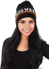 img 3 attached to 🧙 Harry Potter Hogwarts House Reversible Knit Beanie - Perfect for Elop