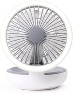 💨 foldable mini personal table fan - hr usb desk fan with 3 speed adjustable, quiet operation - portable handheld fan for home, office, bedroom - table and desktop use логотип