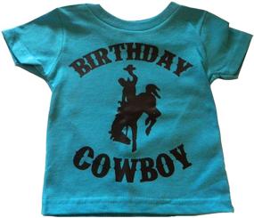 img 1 attached to 🤠 Personalized Birthday Cowboy T Shirt for Boys – Custom Kingdom Boys' Clothing