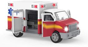 img 3 attached to 🚑 Driven by Battat – Micro Ambulance – Lights and Sound Toy Truck – Rescue Trucks and Toys for Kids, 3+ Years
