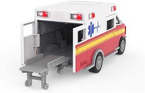 img 2 attached to 🚑 Driven by Battat – Micro Ambulance – Lights and Sound Toy Truck – Rescue Trucks and Toys for Kids, 3+ Years