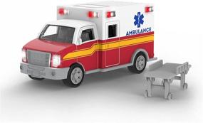 img 4 attached to 🚑 Driven by Battat – Micro Ambulance – Lights and Sound Toy Truck – Rescue Trucks and Toys for Kids, 3+ Years