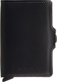 img 4 attached to 👜 Secrid Twinwallet Vintage Black Leather Wallet: Sleek Style and Maximum Security