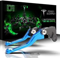 poison scorpion pivot clutch brake levers foldable adjustable 6061 t6 aluminum compatible with cr125r cr250r 2004-2007 logo