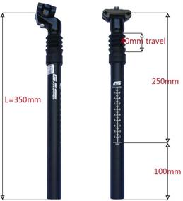 img 1 attached to GANOPPER Suspension Seatpost: 25.4-31.6mm Adjustable Damping, 40mm Travel Alloy Seat Tube - Bike Part