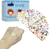 🦝 colorful cartoon bandages: 120pcs cute waterproof animal stickers - perfect for kids! логотип