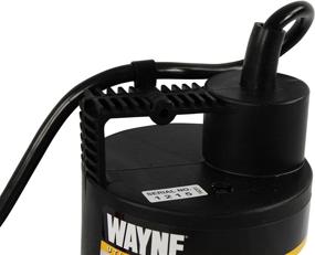 img 1 attached to 💧 Эффективный Насос для воды Wayne 57719-REL1 RUP160 без масла многоцелевой погружной - мощный и портативный черный
