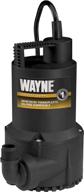 💧 efficient wayne 57719-rel1 rup160 oil free submersible multi-purpose water pump - powerful & portable in black logo