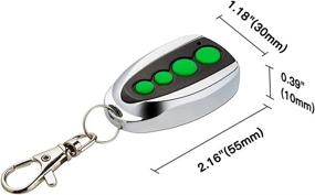 img 2 attached to 🔑 2-Pack TOPENS M12 Keyfob Remote Control Transmitter with Key Chain