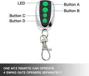 img 3 attached to 🔑 2-Pack TOPENS M12 Keyfob Remote Control Transmitter with Key Chain