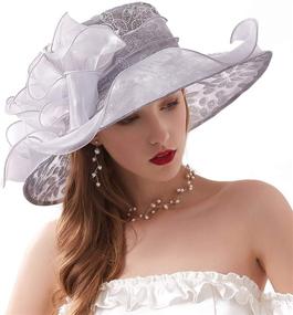 img 4 attached to 👒 ORIDOOR Organza Feather Fascinators: Women's Headwear and Fashion Accessories