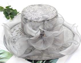 img 3 attached to 👒 ORIDOOR Organza Feather Fascinators: Women's Headwear and Fashion Accessories