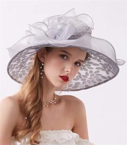 img 1 attached to 👒 ORIDOOR Organza Feather Fascinators: Women's Headwear and Fashion Accessories
