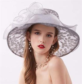 img 2 attached to 👒 ORIDOOR Organza Feather Fascinators: Women's Headwear and Fashion Accessories